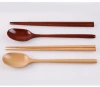 Korean-style 23.5 long-handled wooden spoons, dessert spoons, solid wood coffee spoons, mixing spoons, household and daily-use wooden soup spoons, tableware Application Scenario